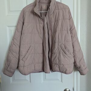 Women's Quilted Jacket in Light Pink